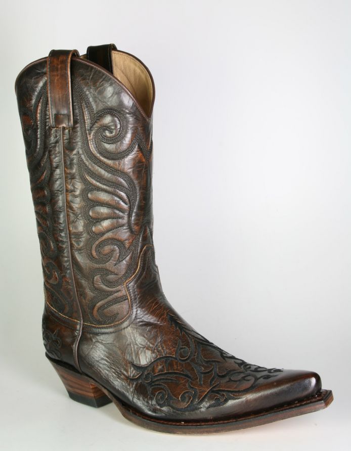 Boots By Boots - 6056 Sendra Cowboystiefel Javi Britnes Flo Marron mit