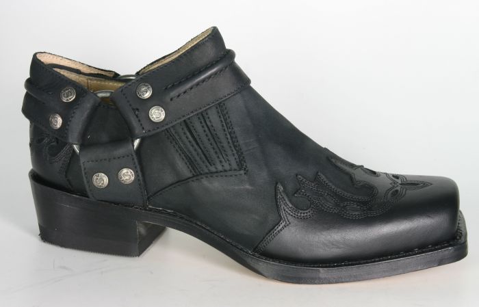 Boots By Boots 6077 Sendra Bikerschuhe Mit Flamme Negro Halbschuhe Men