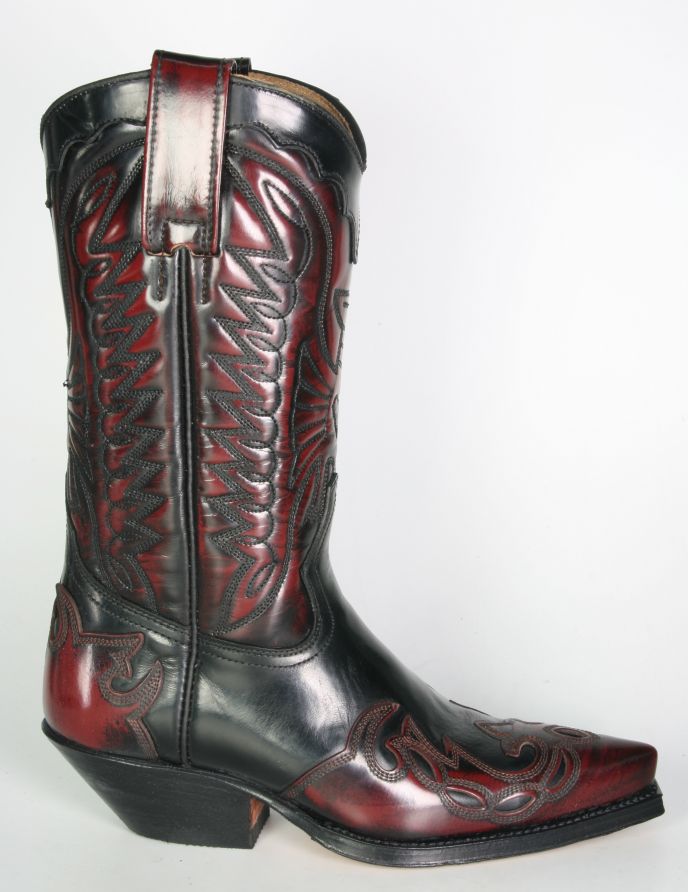 Boots By Boots 670 Primeboots Cowboystiefel Rot Schwarz