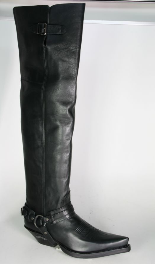 7977 Sendra Boots Overknees Negro