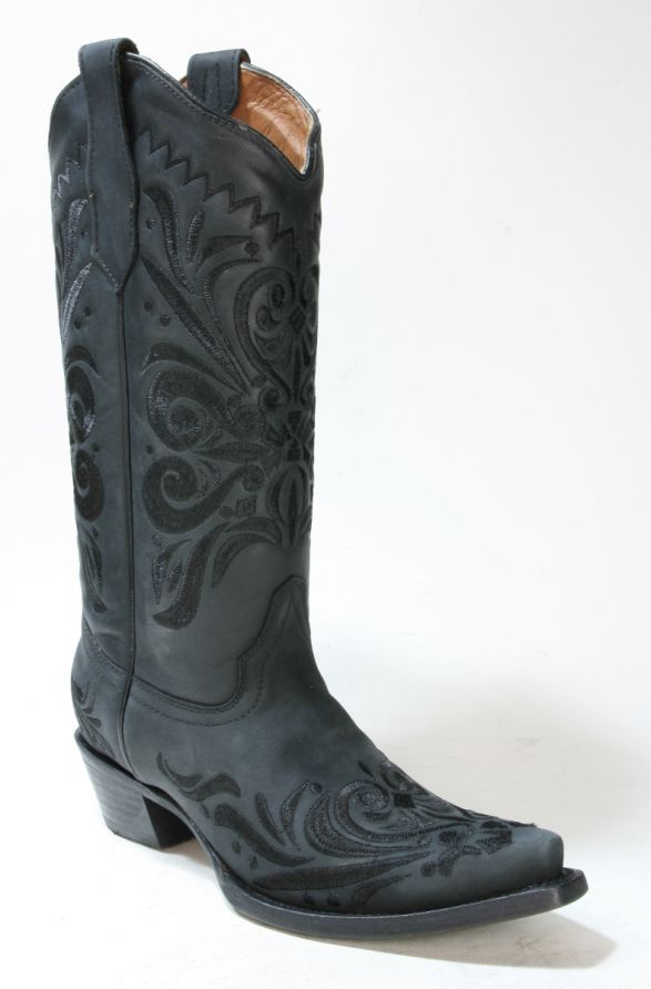 L5433 Cowboystiefel Black Corral Boots Circle G