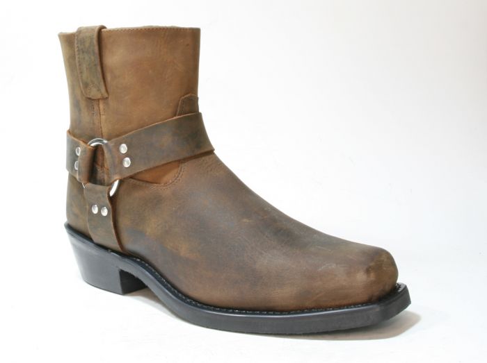 Tan leather biker boots on sale