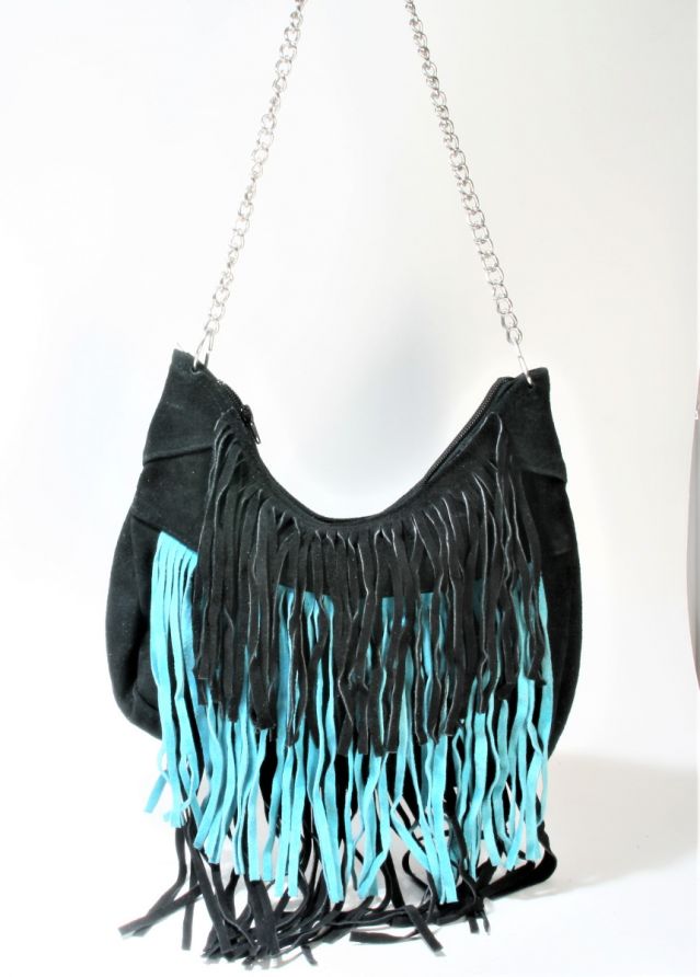 Fransen tasche schwarz Clearance