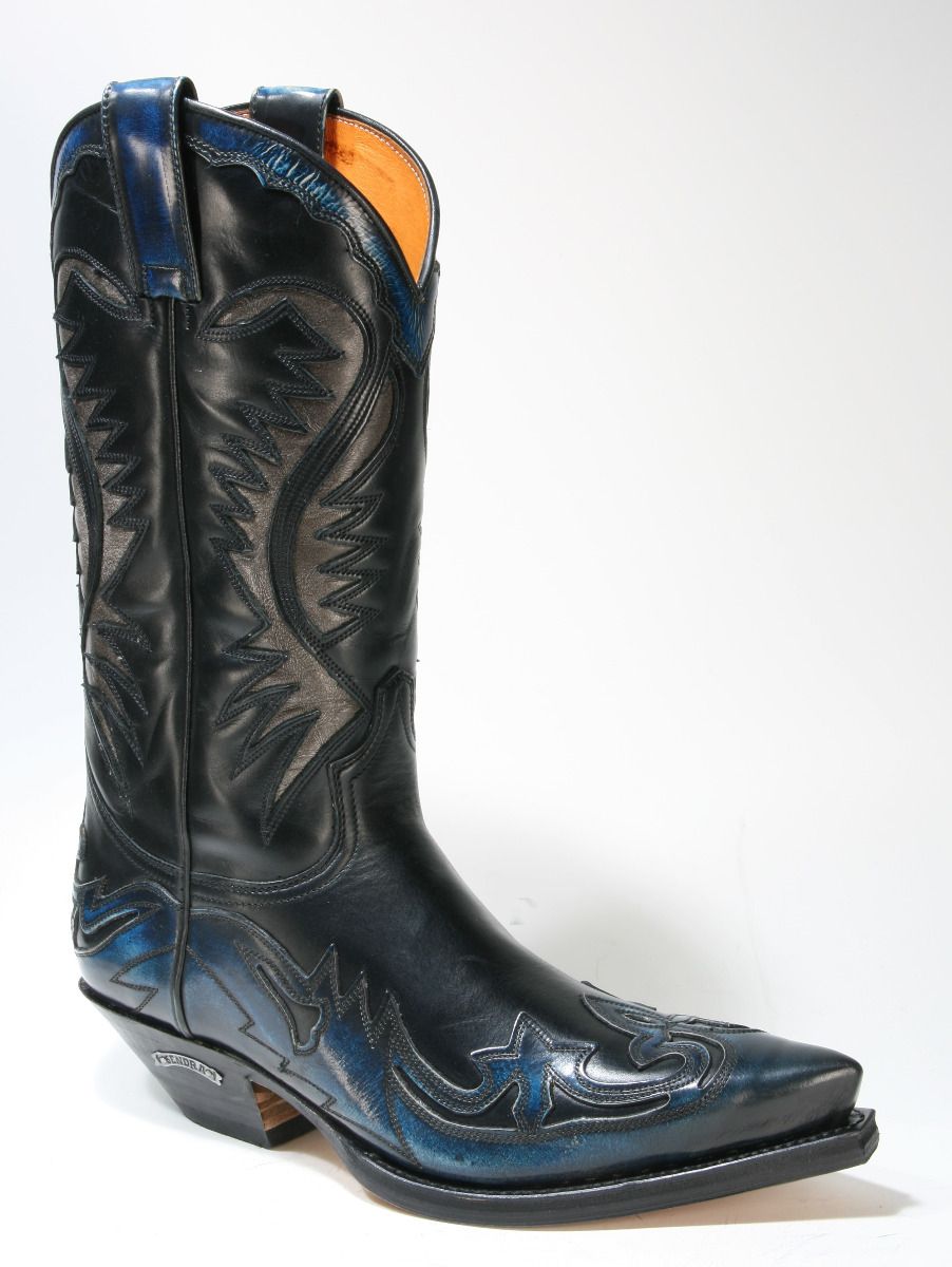 6480 SENDRA BOOTS Cowboy boots Denver Azul HURR. Marfil Western Boots ...