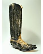 17354 Sendra Denver Tierra Python Panizo Hochschaft Cowboystiefel