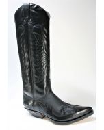 17354 Sendra Boots Cowboystiefel Hochschaft Flora Negro