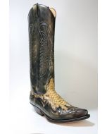 17354 Sendra Denver Tierra Python Panizo Hochschaft Cowboystiefel