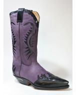 2535 Sendra Cowboystiefel  Flor. Negro N. Lila