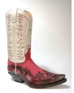 3241 Sendra Cowboystiefel Denver Rojo Nubuk Gorbi