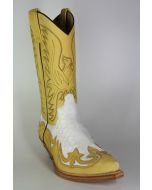 3241 Sendra Cowboystiefel N. Skimo Python Blanco