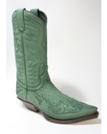 3241 Sendra Boots Cowboystiefel Nubuk Brash Verde Botella Trenzado