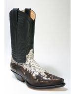 3241 Sendra Cowboystiefel Natur Antic Jacinto Pyth. Barr. Nat.