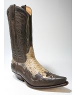 3241 Sendra Boots Cowboystiefel Marron Python Iris