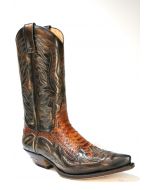 3241 Sendra Cowboystiefel Denver Canela Python Barr Savoy