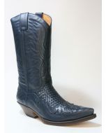 3241 Sendra Cowboystiefel Azul Trenzado