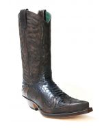 3241 Sendra Cowboystiefel Barbados Querisa Python Azul