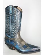 3241 Sendra Cowboystiefel Denver Azul Hueso Dirty