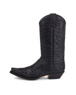  3241 Sendra Cowboystiefel Trenzado WEST schwarz