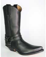 3305 Sendra Cowboystiefel Bikerboots Negro spitz