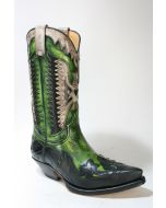 3840 Sendra Cowboyboots Negro Hurricane Verde