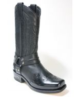 4980 Sendra Boots Bikerboots Flor. Negro Spr. Negro