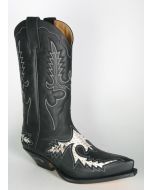 6867 Sendra Cowboystiefel Negro Python Natural