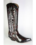 7167 Sendra Cowboystiefel Hochschaft Flor. Fuchsia