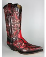 7428 Sendra Cowboystiefel Denver Rojo Python 080