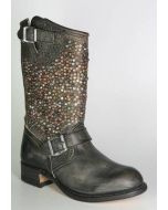 8830 Sendra Engineer Bikerboots Carol grau Nieten