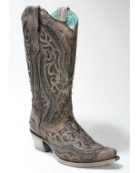 A1569 Corral Boots Cowboyboots Brown Grey