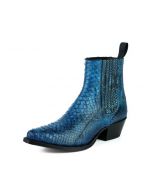  2496 Mayura Boots Stiefeletten Python Azul