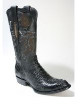 X5 Cuadra Cowboystiefel Kaimanleder Black