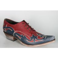 10066 Sendra Mezcal Schuhe Raspado Azul Rojo