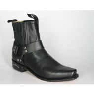 3048 Sendra Cuchy Kurze Bikerboots schmal Negro