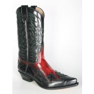 3241 Sendra Cowboystiefel Flor. Negro Flor. Rojo