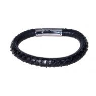 512 Lederarmband Python Black