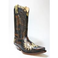 7106 Sendra Cowboystiefel Natur Antic Jacinto Python