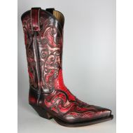 7428 Sendra Cowboystiefel Denver Rojo Python 080