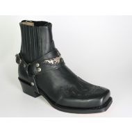 7811 Sendra Bikerboots STRONG Negro Flamme