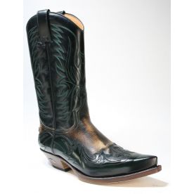  3241 Sendra Cowboystiefel Flora Verde Botella Denver Canela dark