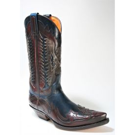 3840 Sendra Cowboystiefel Hurricane Rojo Ducados