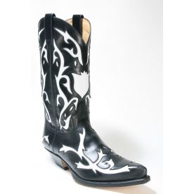 5059 Sendra Boots Cowboystiefel Ciclon Negro X Blanco