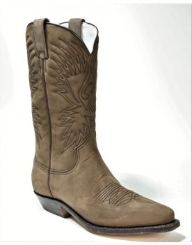 033 VIDAL Cowboystiefel Nubuk Moka d