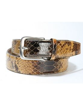 052 Vittozzi belts Gürtel Python Braun