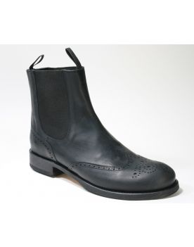 10049 Sendra Chelsea Boots Negro Budapester Muster