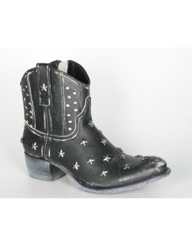 10691 Sendra Kurzstiefel SARA Raspado Negro 