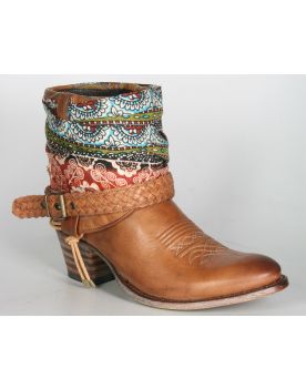 11068 Sendra Booties SARA Softanil Cuoio