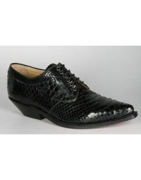 1146 Tony Mora Schnürschuhe Python Negro