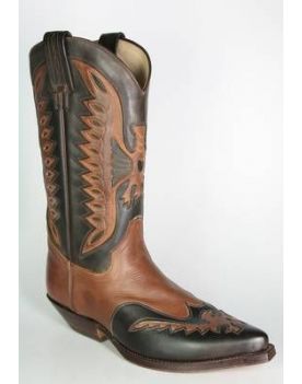 1231 Tona Mora Cowboystiefel Braun Adler