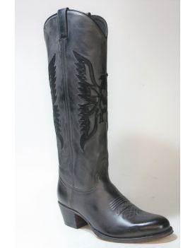 12820 Sendra Cowboystiefel Debora Rustic Grey Negro